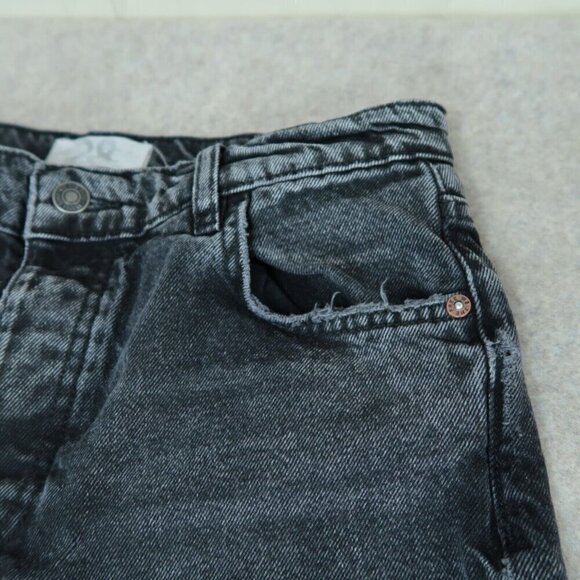 We The Free People Jeans Emmy Split Hem Bootcut High Rise Black Women's Size 28 - Picture 5 of 14